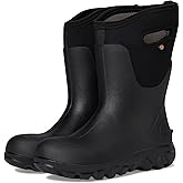 BOGS Women's Classic Seamless Mid Rain Boot, Black, 6