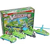 POPULAR PLAYTHINGS Magnetic Vehicles for Toddlers 1-3, Mix or Match Car Toys, Set of 4 Gift for Kids - Vehicles 2