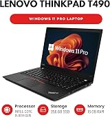 Lenovo ThinkPad T490 14 inch Laptop i5 8th Gen 16GB RAM 256GB SSD Windows 11 Pro view 2