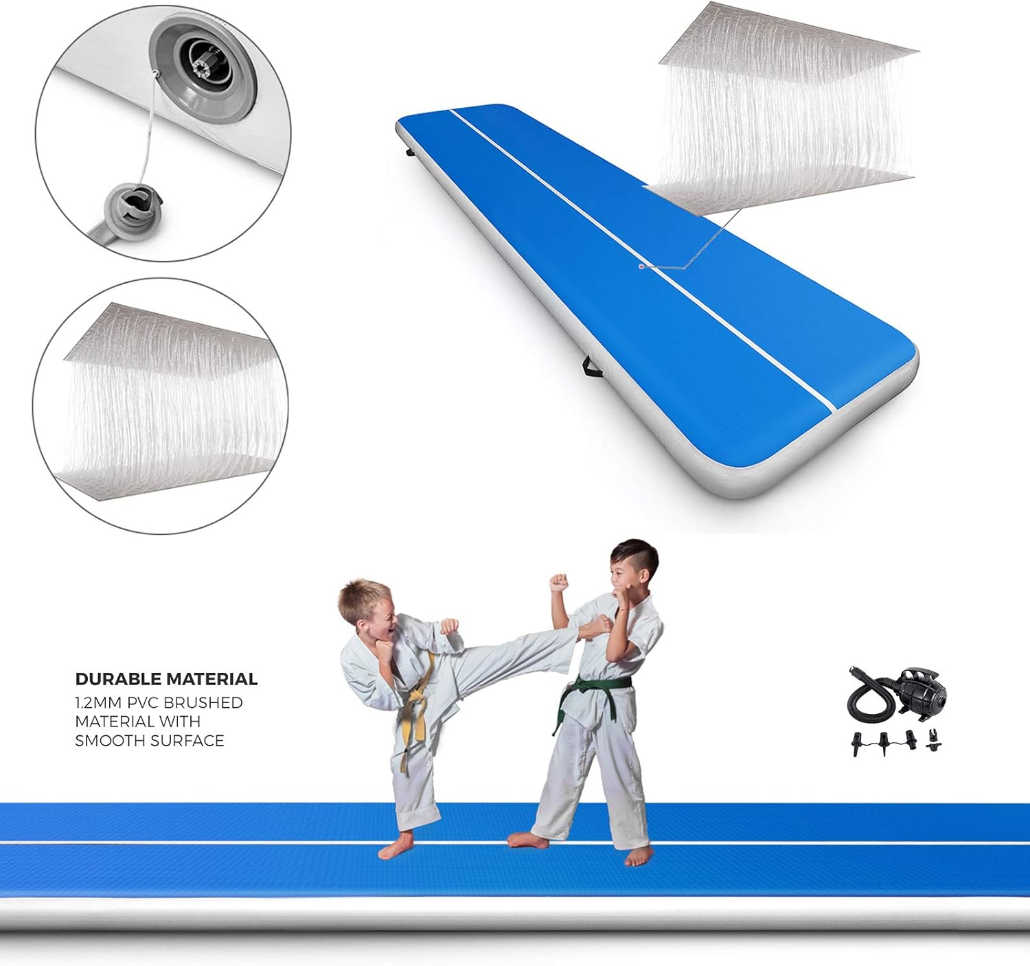 Sinolodo Gymnastics Mat 8 inches Thick Inflatable Air