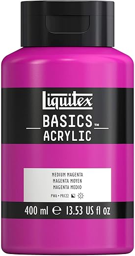 Acrylic Paint,Medium Magenta, 13 Fl