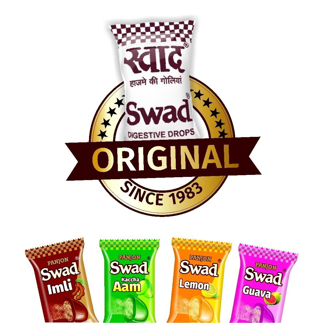 Swad Digestive Chocolate Candy, 280g Pouch (100 Count) Buy Online in UAE. swad Products in