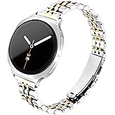 wipalor Galaxy Watch 8 8 Classic 7 6 5 4 FE 40mm 44mm 46mm Bands for Samsung Watch Bands, 20mm Watch Band Women Thin Metal Galaxy Watch Bands for Samsung Watch Bands 6 4 Classic/5 Pro/Active 2-Silver/Gold