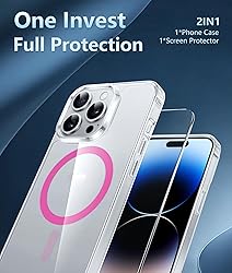 FNTCASE for iPhone 14 Pro-Max Case: Clear