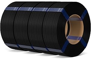 ELEGOO PLA Basic Refill Filament 1.75 mm Black 4KG, 3D Printer Filament No Spool Dimensional Accuracy +/- 0.02 mm, 3D Printin