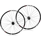 ZTZ 26"/27.5"/29" Mountain Bike Wheelset，Ultralight Aluminum Alloy Rim 32H High Strength Bike Wheels， Quick Release Disc Brake MTB Wheel Set， Compatible 7-12 Speed Cassette