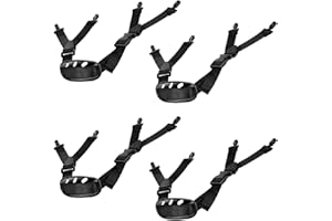BNJZWJJ 4Pack Universal Hard Hat Chin Strap, Y Shape Black Elastic Strap for Construction and Industrial Worker Hat, Black Helmet Elastic Straps for Bike Helmet