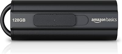 Amazon Basics 128 GB USB 3.1 Flash Drive Read 130 MB/s Black
