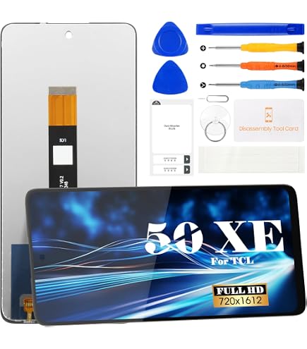 Kit Schermo LCD Per TCL 50 5G / 50 XE – Display 6,5 Pollici Con Touch E Strumenti, Sostituzione Per Vetro Rotto O Difettoso