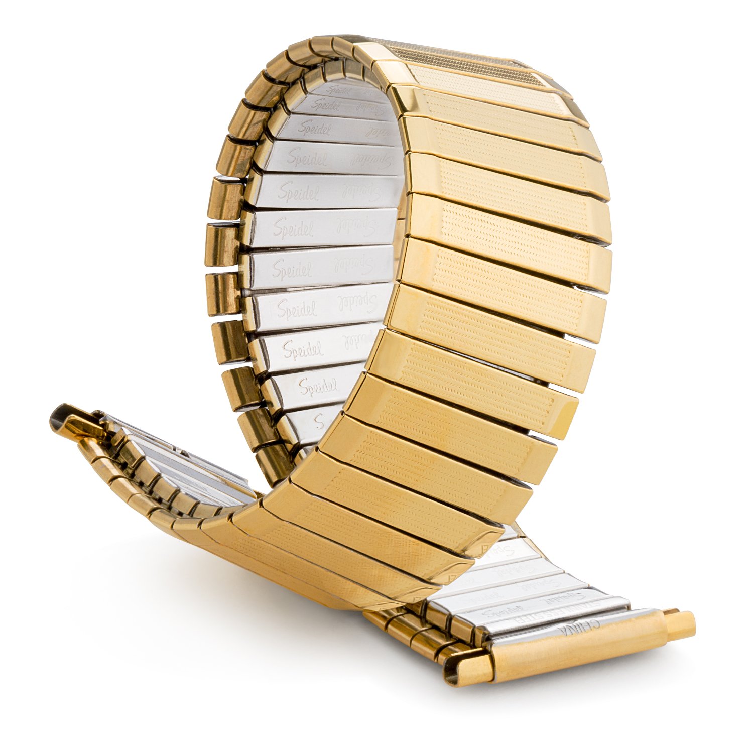 16-21mm Straight End Speidel Twist-o-flex Gold Tone Stainless Steel Watch Band 605/12