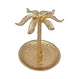 Metal Ring Dish Holder for Jewelry, Coconut Tree