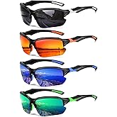 DioKiw Sports Polarized Sunglasses for Men Cycling Running Fishing UV Protection Sun Glasses Lightweight Half Frame Goggles