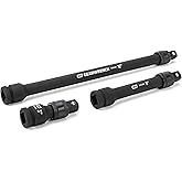 GEARWRENCH 3 Pc. 1/2" Drive Locking Impact Extension Set Includes 3", 6" & 12" - 84951N