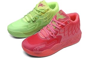 Xemuck Boys Basketball Shoes Kids Fashion Sneakers Basketball Trainers Breathable Comfortable Sports Shoes for Girls Indoor a