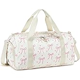 LOIDOU Kids Duffle Bag for Girls, Lightweight Girls Overnight & Weekender Travel Bag with Shoe Compartment and Wet Pocket, Cute Duffel Bags for Toddler Dance, Kids Sleepovers, Gym & Weekend Trips