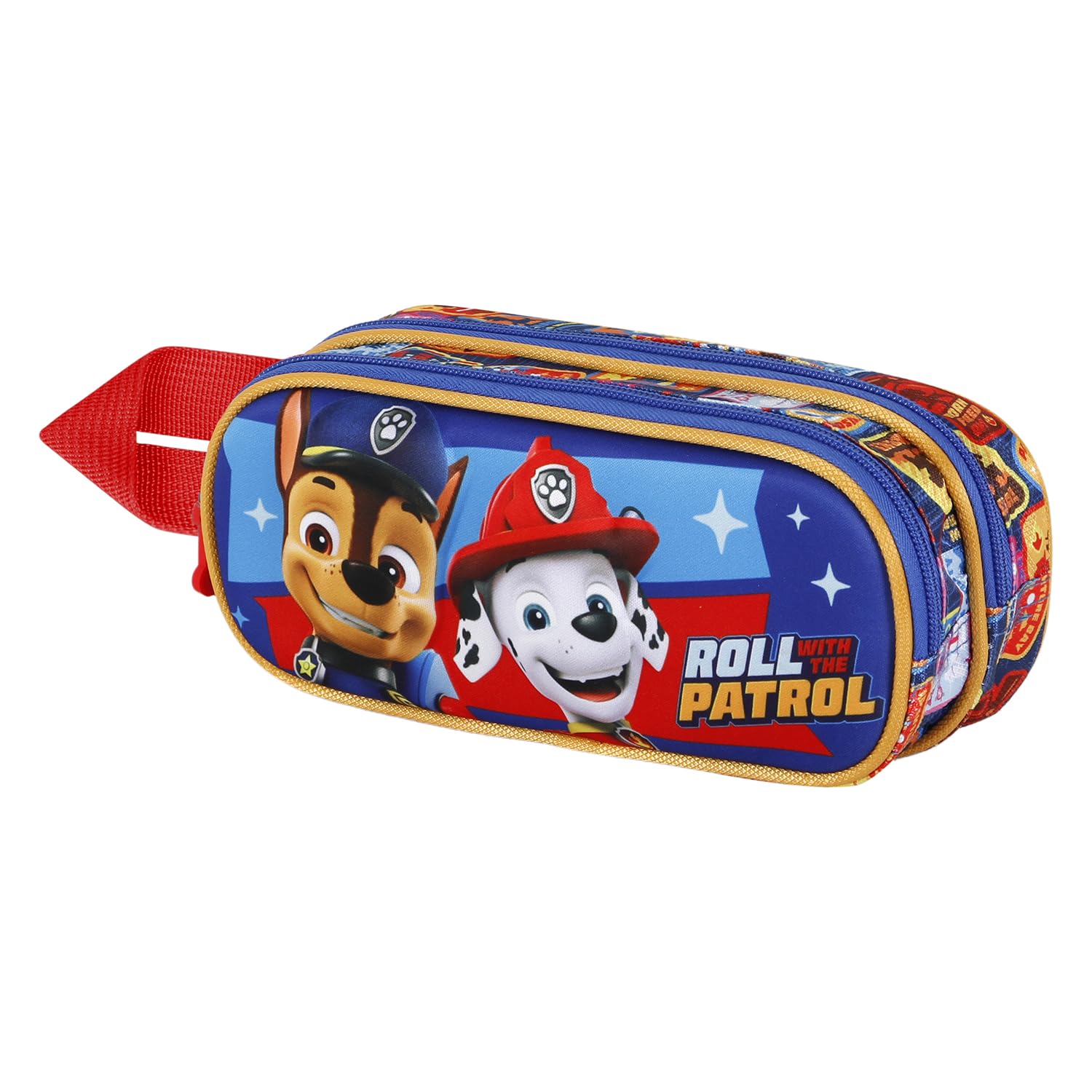 Paw Patrol Duty-3D Double Pencil Case, Multicolour, 22 x 9.5 cm