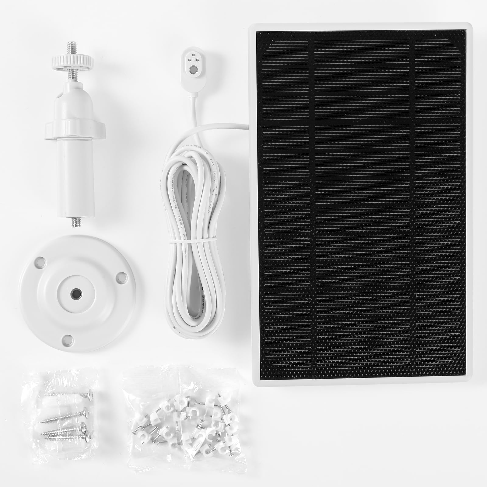 Solar Panel Charger for Arlo Camera, Power Compatible with Pro 4, Arlo Pro 5S, Pro 3, Floodlight, Ultra 2, and Ultra Cameras, 10ft/3m Cable, 6V4.5W, 2PCs