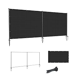 SunnyRoyal 5' x 12' Privacy Fence Screen with Iron