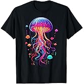 Jellyfish Ocean Animal Scuba Diving Rainbow Jelly Fish T-Shirt