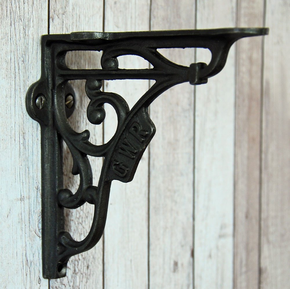 Bowley & Jackson Vintage design cast metal GWR wall shelf bracket 125mm