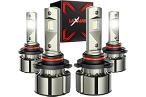 Laxmas 9005 9006 Fog Light Bulbs, HB3 HB4 fog Bulbs Combo, Plug and Play, Pack of 4