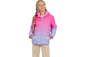 Eddie Bauer Girls' Deer Harbor Reversible Faux Fur Lined Insulated Puffer Jacket (XS-XL)