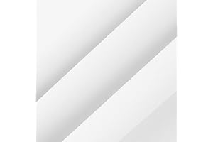 THAMIAO Book Cloth, 17x55', Fabric Book Cover, Paper Backed, Book Binding Cloth, Bookbinding Supplies (White, 17in x 55in)