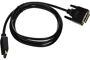 C&E CNE96374 Premium Black DisplayPort Male to Dvi Cable Male-6 Feet/2 Meters