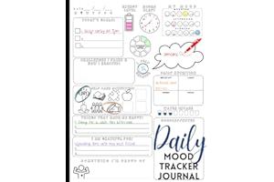 Daily Mood Tracker Journal: Mental Health & Wellness Diary to Address Anxiety & Depression in Teen Girls & Boys & Adult Women