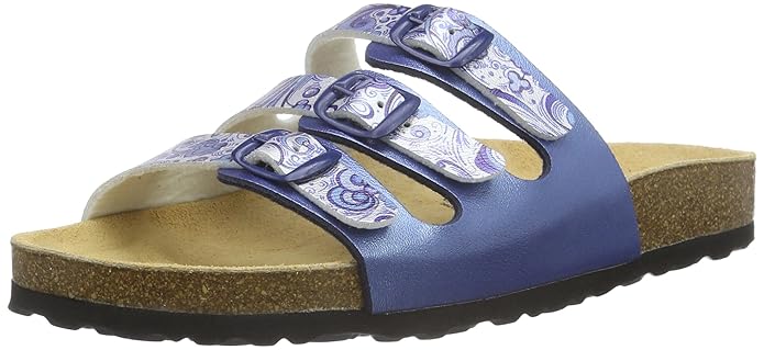 Lico Damen Bioline Flower Flache Hausschuhe