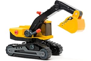 Cat Construction Toys, 11.5" Power Haulers 2.0 Excavator Toy Truck, Lights & Sounds Construction Vehicle with Motion Drive Te