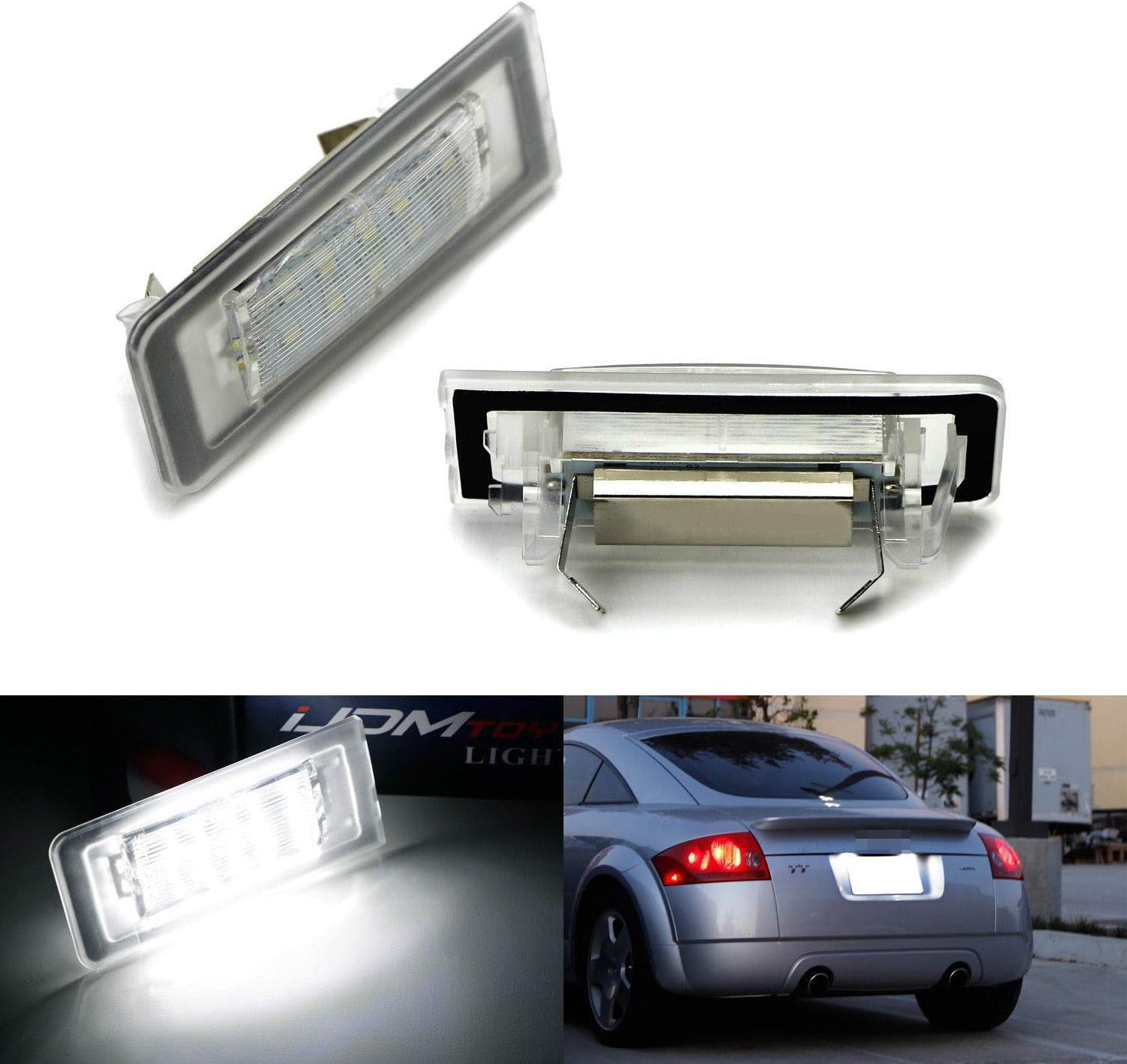 Xenon LED License Number Plate Light Lamps Canbus For Audi TT Mk1 8N