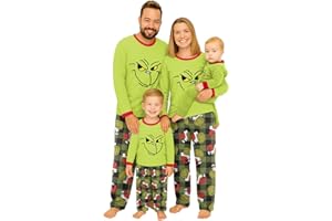 DPKLAD Family Christmas Pajamas Matching Sets Ugly Xmas Pjs Sleepwear Set Fun Holiday Family Nightwear Pajamas Matching Sets
