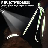 Joytale Padded Handle Dog Lead 1.2m 2.5cm Green Reflective Double-Sided Nylon view 4
