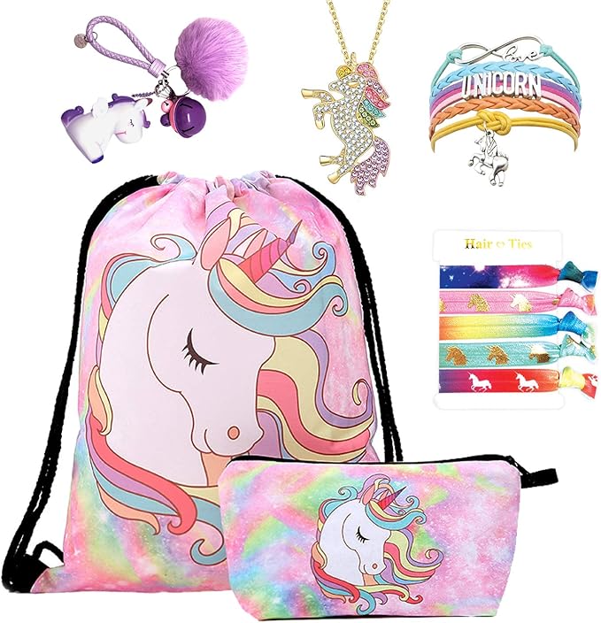 7 pcs Unicorn Gifts for Girls Teen Unicorn Horn Headband Necklace