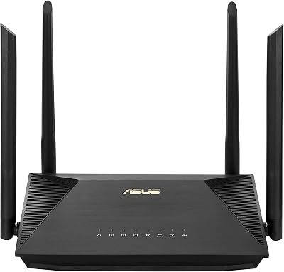 ASUS RT-AX53U AX1800 Dual Band WiFi 6 Router Subscription-Free Network Security