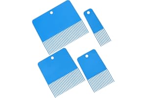 VILLCASE 4pcs Silicone Texture Paint Comb Set for Wall Texture, Linen Pattern Diatom Mud Brush Tool