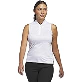 adidas Womens Women's Ultimate365 Stripe Sleeveless Polo Shirt