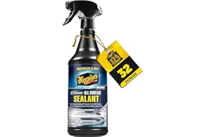 Meguiar's Marine & RV Hybrid Ceramic All Surface Sealant - Premium Fiberglass and Gel Coat Sealant that Boosts Gloss, Beading & Protection from UV Damage - Easy to Apply and Wipe Off – 32 Oz Spray