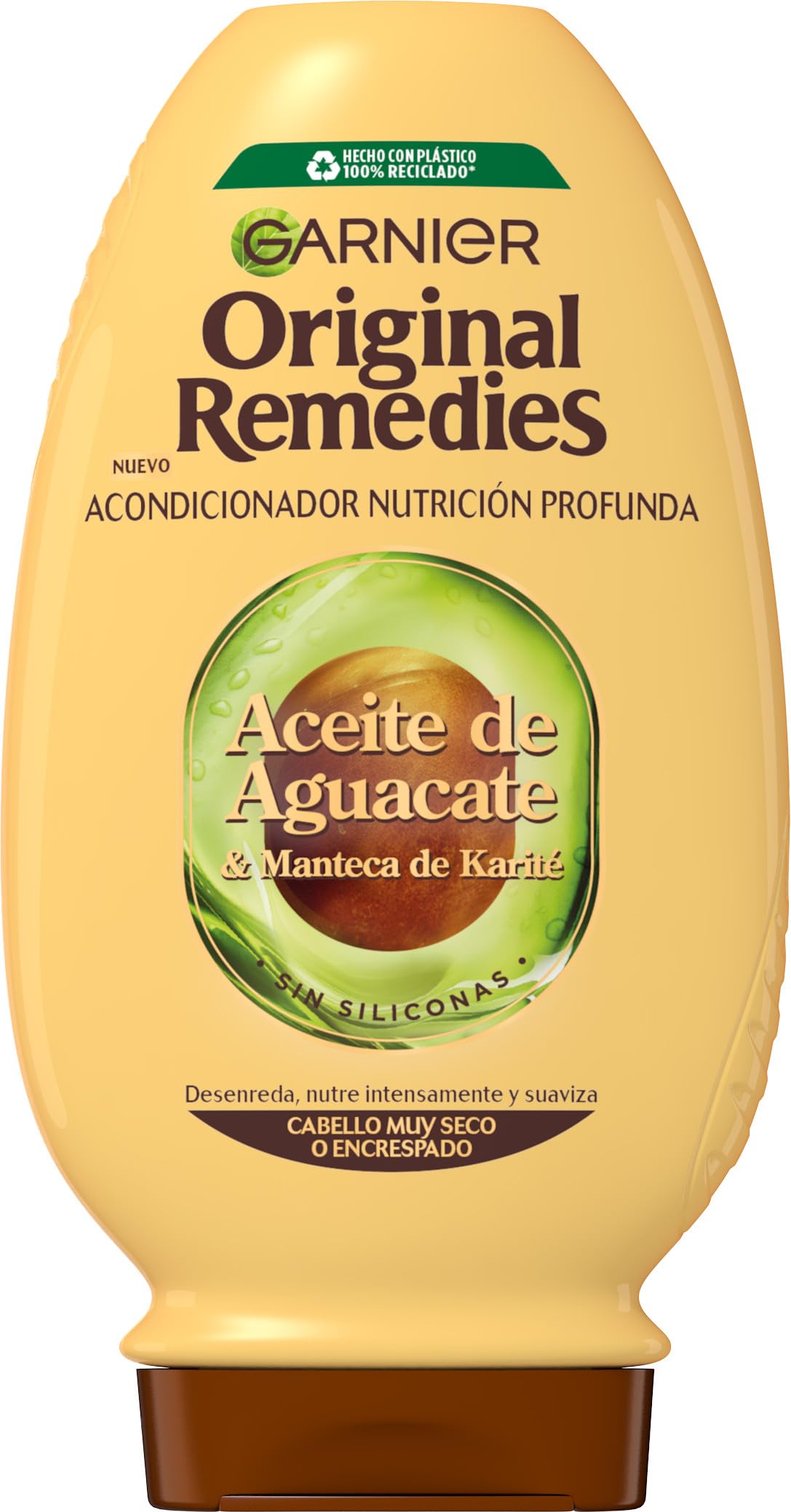 Garnier Original Remedies Avocado Oil and Shea Butter Conditioner for rebellious and frizzy hair 250 ml