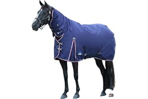 WeatherBeeta ComFiTec Essential Turnout Combo 360g, Navy/Burgundy, 78"
