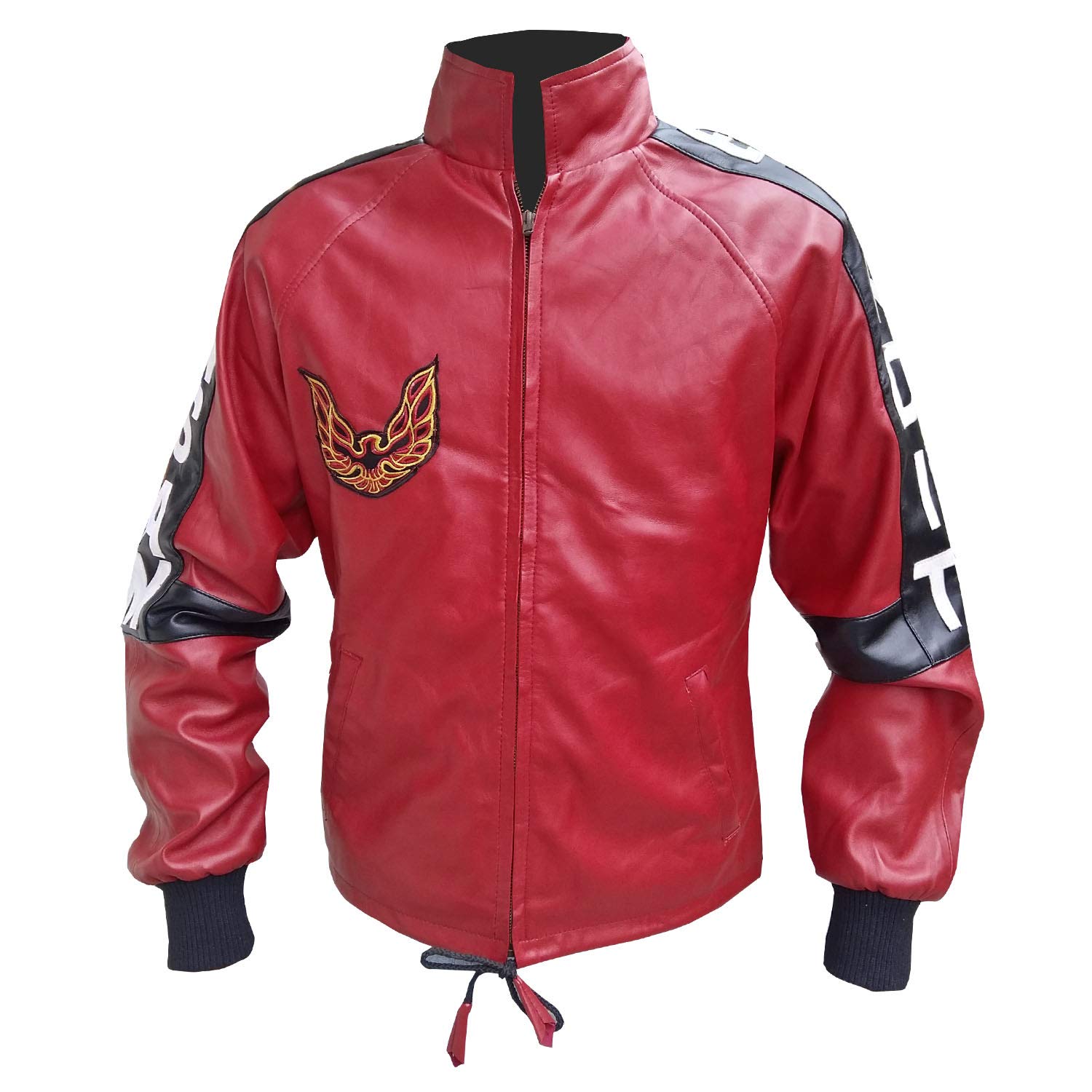 Men's Smokey and The Bandit Burt Reynolds Red Trans Am Leather Jacket | All sizes 2XS to 3Xl