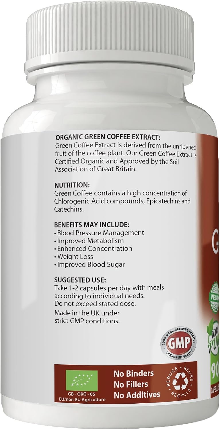 Simply Pure Organic Green Coffee for Heart Health & Metabolism, 90 count (Pack of 1) - Image 3