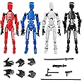 oyeftp (Assembly Completed) Titan13 Action Figure,4PCS Action Figures,Titan13 Action Figure 3D Printed Robot Multi-Jointed Movable,Desktop Decorations for Game Lovers,Gifts for Kid