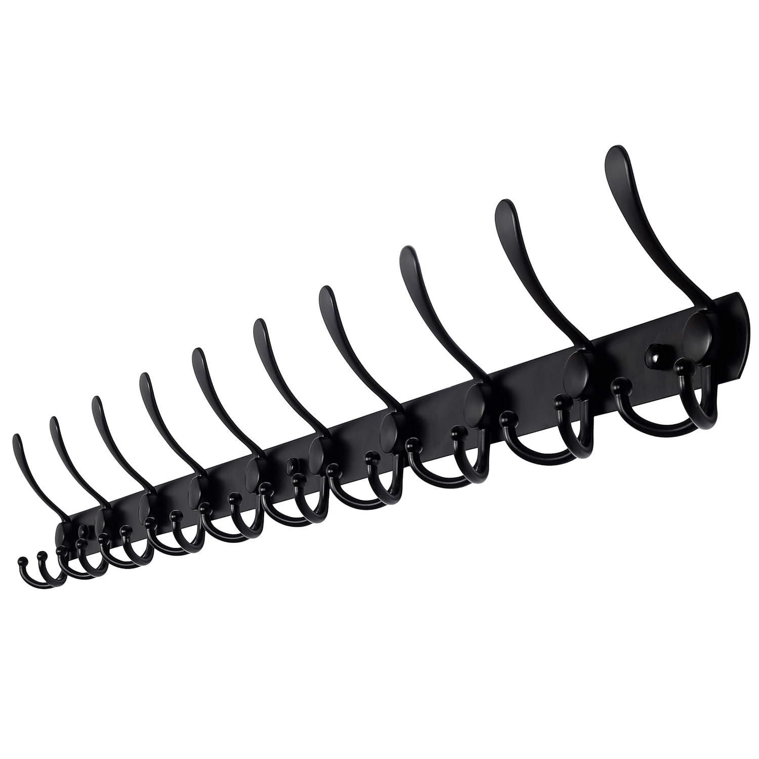 Best Black 8-Hook Coat Rack