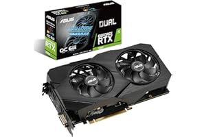 ASUS GeForce RTX 2060 Overclocked 6G GDDR6 Dual-Fan EVO Edition VR Ready HDMI DisplayPort DVI Graphics Card (DUAL-RTX2060-O6G