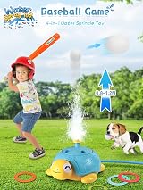 Kssvzz 4 in 1 Kids Turtle Water Sprinkler Outdoor Toy view 3