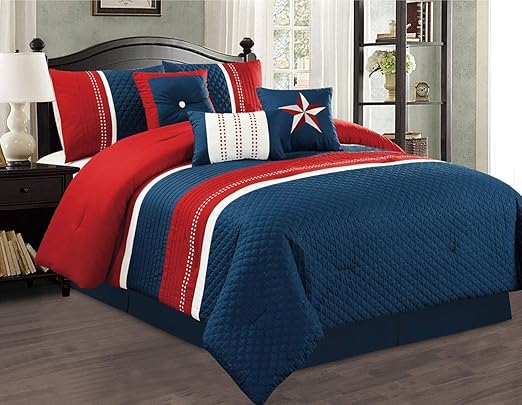 Amazon Com Grand Linen Modern 7 Piece King Texas Lone Star