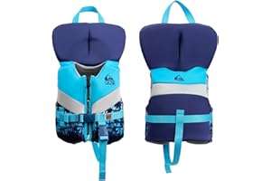 QUIKSILVER Life Jacket for Youth/Kids/Infant, USCG and Transport Canada Approved Type III PFD, Evoprene Level 70 Buoyancy Aids for Boating Swimming Kayaking Watersports