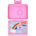 Yumbox Snack Box - 3 Compartment - Leakproof Bento Lunch Box for Kids (Fifi Pink with Rainbow Tray)